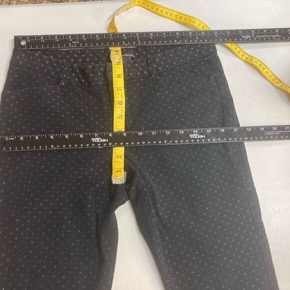 GAP Women’s Slim City Crop Pants Size 8R Black With Silver Sparkles Inseam 25” - Picture 3 of 7